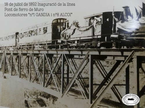 Se cumplen 125 años del primer viaje inaugural del tren Alcoi-Gandia