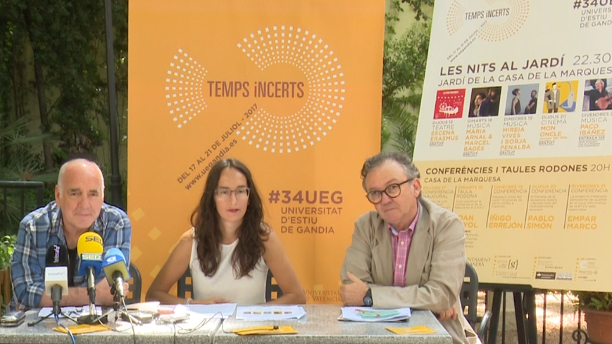 La Universitat d’Estiu de Gandia presenta las actividades abiertas a todo el público