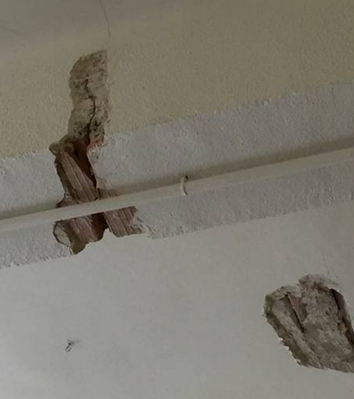 Un informe confirma la gravedad del deterioro de la estructura del colegio de La Font