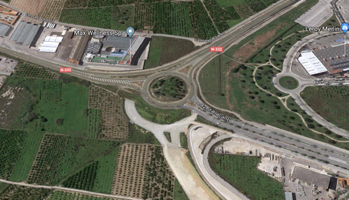 La rotonda de la N-332 de acceso a Bellreguard y Gandia estará cortada dos días por la mañana